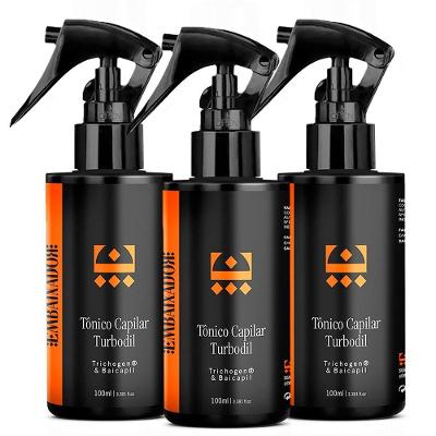 Kit 03 Tônico Crescimento Capilar E Antiqueda Turbodil 100Ml