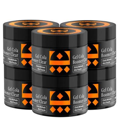 Kit 06 Gel Cola Boomer Clear Embaixador 250G