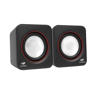 Caixa De Som C3 Tech Sp-301Bk Portatil 2.0 Preta