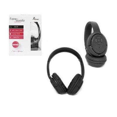 Fone De Ouvido Bluetooth Cartão Fm Knup Kp-360 Preto