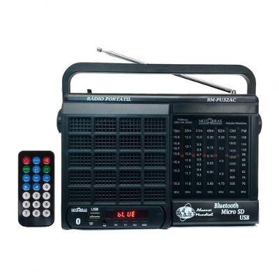 Rádio Portátil Motobrás Rm-Pu32Ac 7 Faixas Am/Fm/Oc 1000W Bl