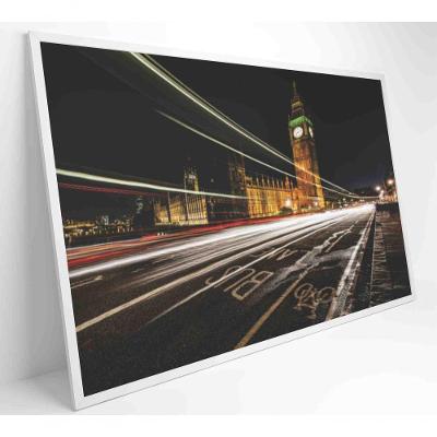 Quadro Relógio De Londres 60x40 Cm Tecido Canvas