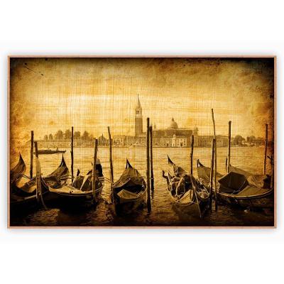 Quadro Decorativo Cidades Com Moldura Para Sala Quarto Escritório 142x92 Cidades 013
