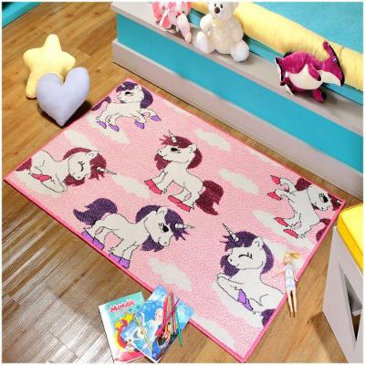 Tapete Infantil 1,00 X 1,50 Antiderrapante Quarto Cinza I-82