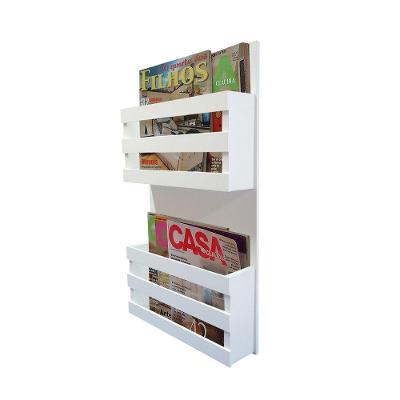 Revisteiro De Parede Porta Revistas Livros Branco Laca