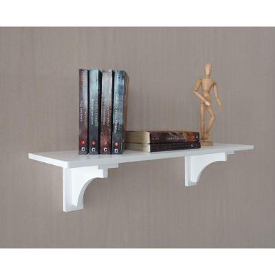Prateleira Decorativa Suporte para Livros Branco Laca