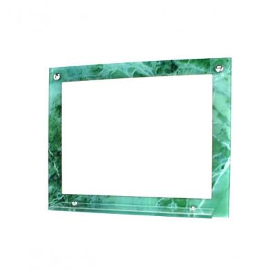 Espelho Com Prateleira 50cm X 40cm Mármore Verde