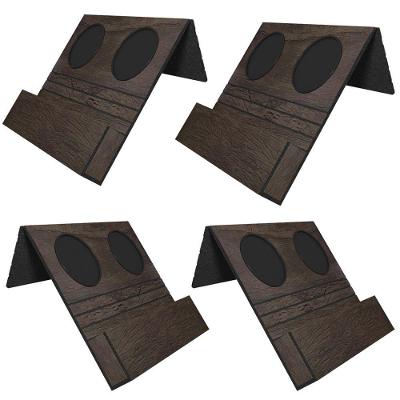 Kit 04 Esteiras Bandejas Com Suporte Para Copos E Controle