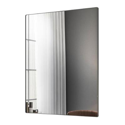 Espelho Retangular Liss 90X60Cm Moldura Em Aço Preto