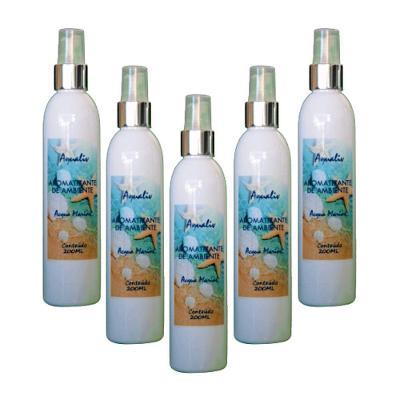 Kit 5 Aromatizador Ambientes Aroma Acqua Marine Frasco 200Ml