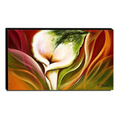 Quadro De Pintura Copo De Leite 60X105Cm-1366