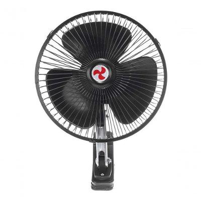 Mini Ventilador Veicular 12v 8'' 20cm Carro Caminhão Preto