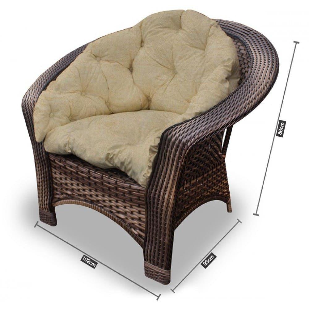 Conjunto 4 Poltronas Fibra Sintética 19 com Mesa de Centro Duna Deserto - 4