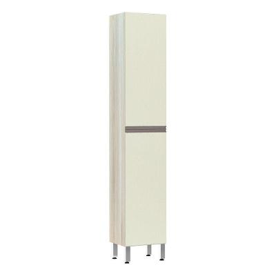 Paneleiro 40 Cm Raso 2 Portas Luci Legno Crema Com Kashmir