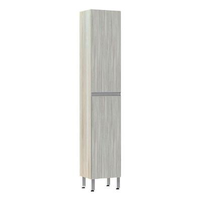 Paneleiro 40 Cm Raso 2 Portas Lis Legno Crema Com Concreto