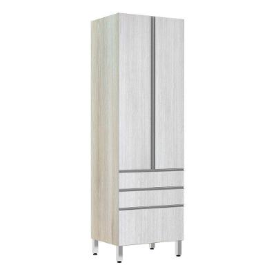 Paneleiro 70Cm 2 Portas 2 Gavetas 1 Gavetão Lis Legno Crema