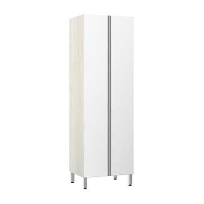 Paneleiro 70Cm Duplo 2 Portas Lis Legno Crema Com Branco Mat