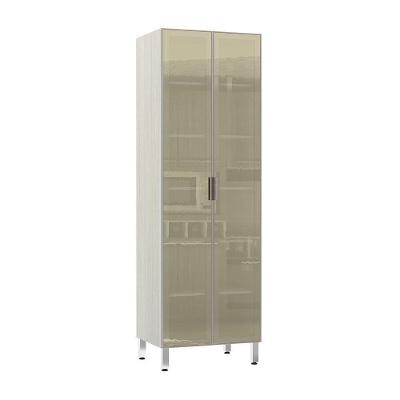 Paneleiro 70Cm Duplo 2 Portas Bronze Lis Legno Crema