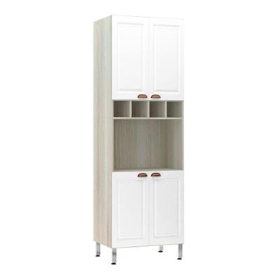 Paneleiro 70 Cm C/ 1 Nicho Microondas Agatha Legno Crema C/