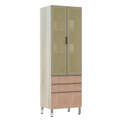 Paneleiro 70Cm Vidro Bronze Luci Legno Crema Com Cumaru