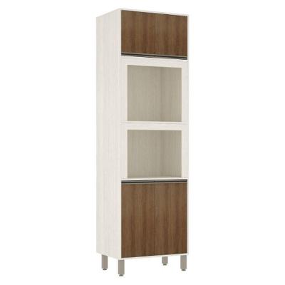 Paneleiro De Cozinha 70 Cm Nichos Para Forno E Microondas Li