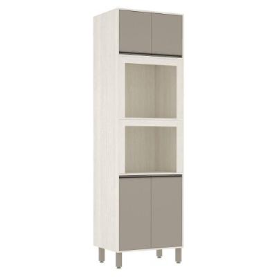 Paneleiro De Cozinha 70 Cm Nichos Para Forno E Microondas Li