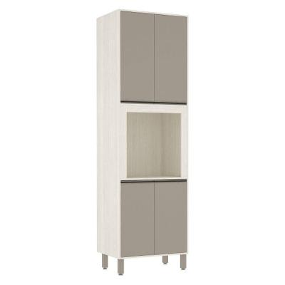 Paneleiro De Cozinha 70 Cm C/ Nicho Microondas 4 Prateleiras