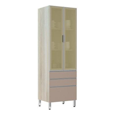 Paneleiro 70Cm Vidro Bronze Lis Legno Crema Com Connect