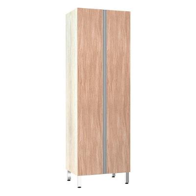 Paneleiro 70Cm Duplo 2 Portas Lis Legno Crema Com Cumaru
