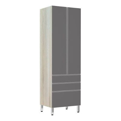 Paneleiro 70Cm Lis Legno Crema Com Cinza Puro