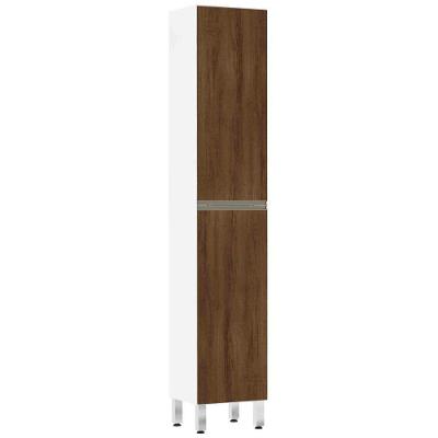 Paneleiro Perola 40 Cm Raso Branco Com Nogueira Dourado