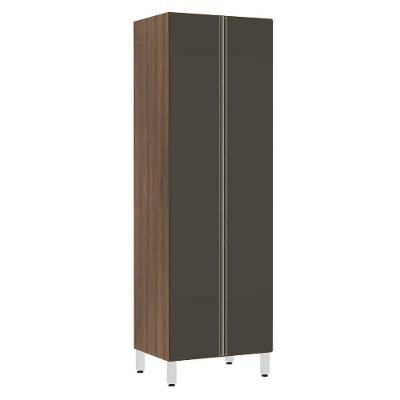 Paneleiro Torre 70Cm Jade Nogueira Dourado Com Preto Txt
