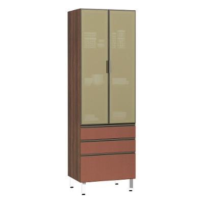 Paneleiro Torre 70Cm Inox Bronze Dourado C/ Gaia