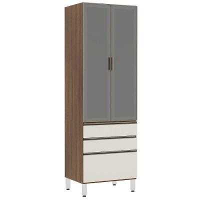 Paneleiro Torre 70Cm Inox Prata Dourado C/ Kashmir