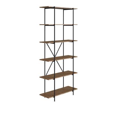 Estante Tube Industrial 6 Prateleiras Estrutura Preto Fosco