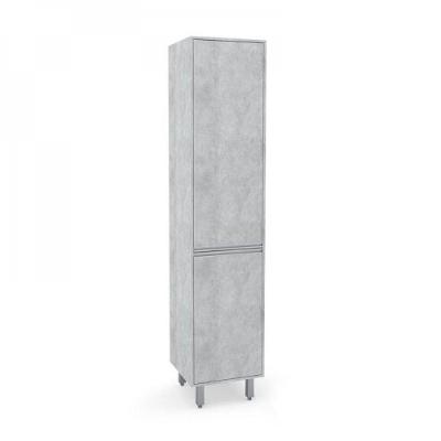 Paneleiro Confort Simples 2 Portas Mdp Concreto Batrol Concreto Com Branco