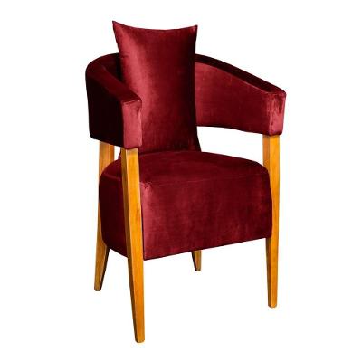 Poltrona Decorativa Valentina Luxo Dora Bela Cor 0124 Bordô