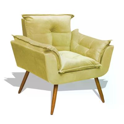 Poltrona Decorativa Opala - Amarelo Amarelo