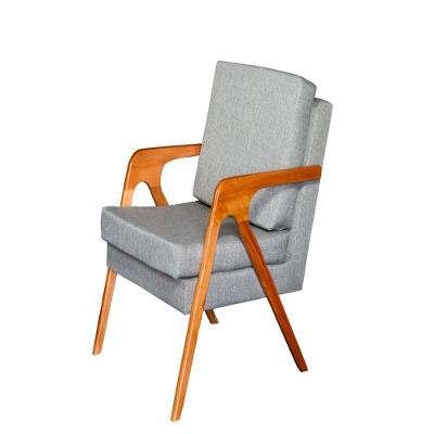 Poltrona Decorativa Mona Luxo Dora Bela Cor Cinza Linho