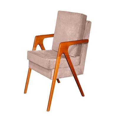 Poltrona Decorativa Mona Luxo Dora Bela Cor 0121 New