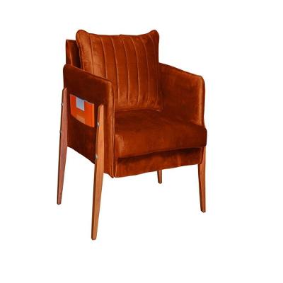 Poltrona Decorativa Milão Luxo Dora Bela Cor 0126 Ferrugem