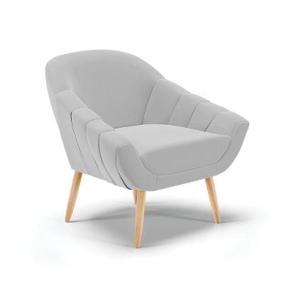 Poltrona SuePés Palito Natural Cinza