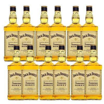 Kit 12 Jack Daniel'S Honey Original 375Ml Uísque Padrinhos