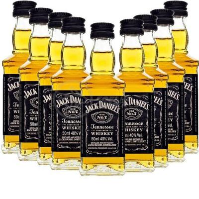 Kit 9 Padrinhos Casamento Miniatura Whisky Jack Daniels 50ml