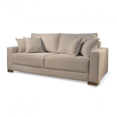 Sofá 2 Lugares Fixo Living Hotello Linho Bege 06t 1,8m