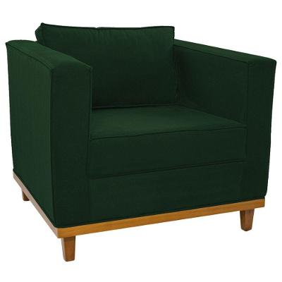 Poltrona Decorativa Europa Suede Doce Sonho Móveis Cor Verde