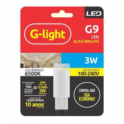 Lâmpada Led G-Light G9 3W 6500K Autovolt