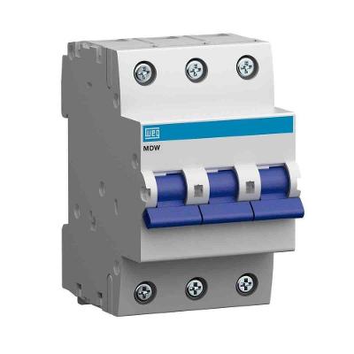 Mini-Disjuntor Termo Mdw-C 10A 3 Polos