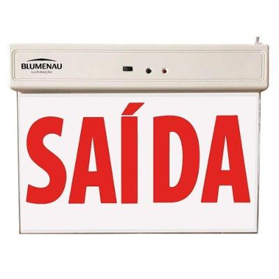 Placa De Saída Led 1 Face 1W - Vermelha - Blumenau Iluminação
