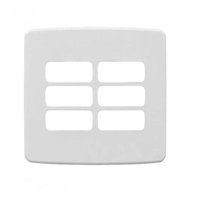 Placa 4X4" 6 Posições Composé Branco